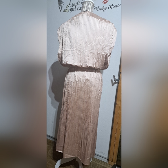 MOTF champagne midi dress NWT'S - Picture 2 of 5